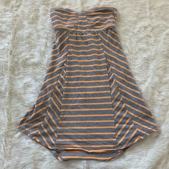 Roxy at my side striped strapless dress - Picture 2 of 6